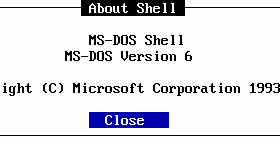 MS-DOS Shell